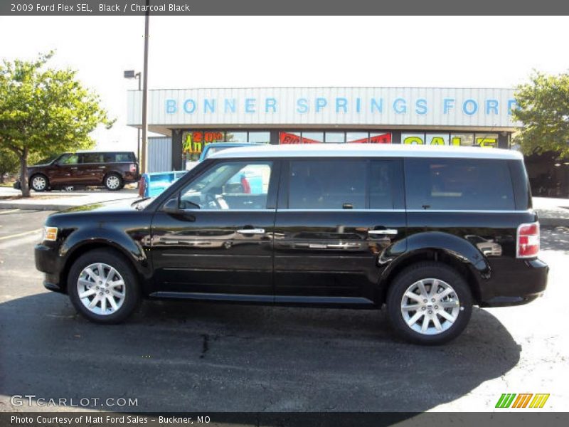 Black / Charcoal Black 2009 Ford Flex SEL