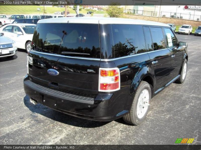 Black / Charcoal Black 2009 Ford Flex SEL