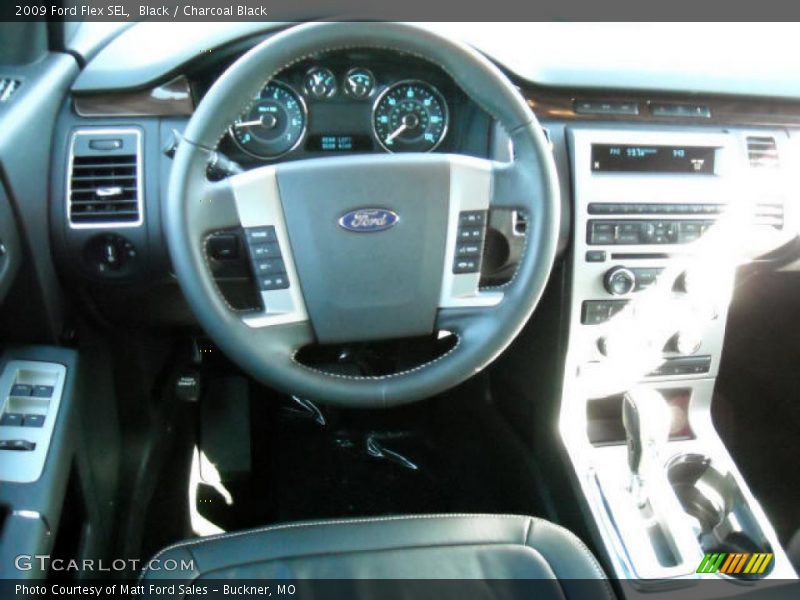 Black / Charcoal Black 2009 Ford Flex SEL