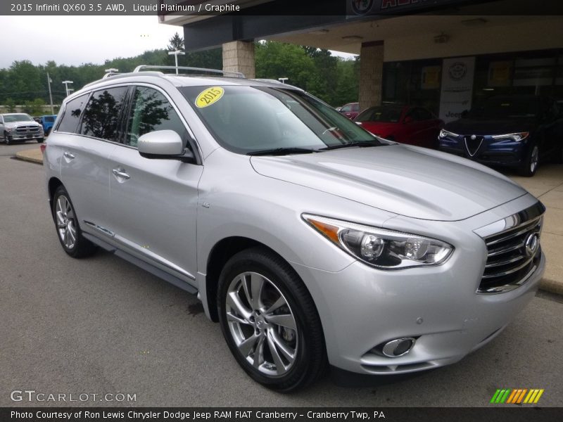 Liquid Platinum / Graphite 2015 Infiniti QX60 3.5 AWD