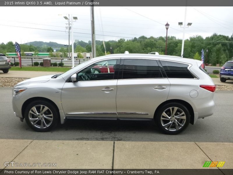 Liquid Platinum / Graphite 2015 Infiniti QX60 3.5 AWD