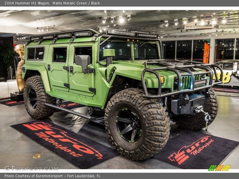 Matte Metalic Green / Black 2004 Hummer H1 Wagon
