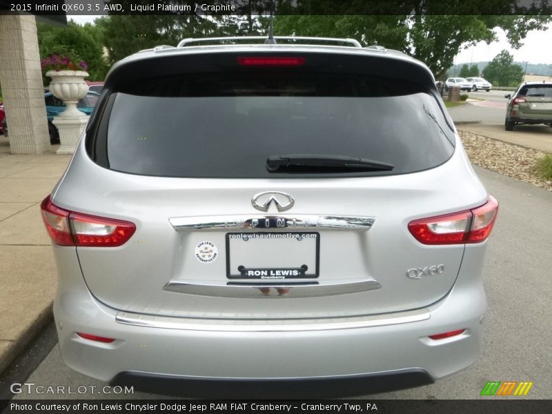 Liquid Platinum / Graphite 2015 Infiniti QX60 3.5 AWD