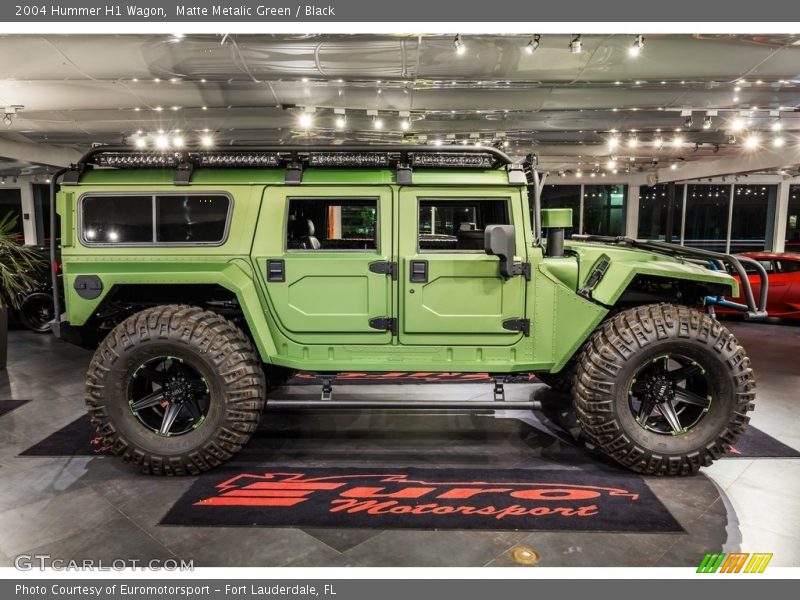 Matte Metalic Green / Black 2004 Hummer H1 Wagon