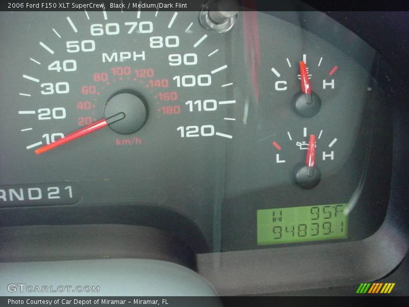 Black / Medium/Dark Flint 2006 Ford F150 XLT SuperCrew