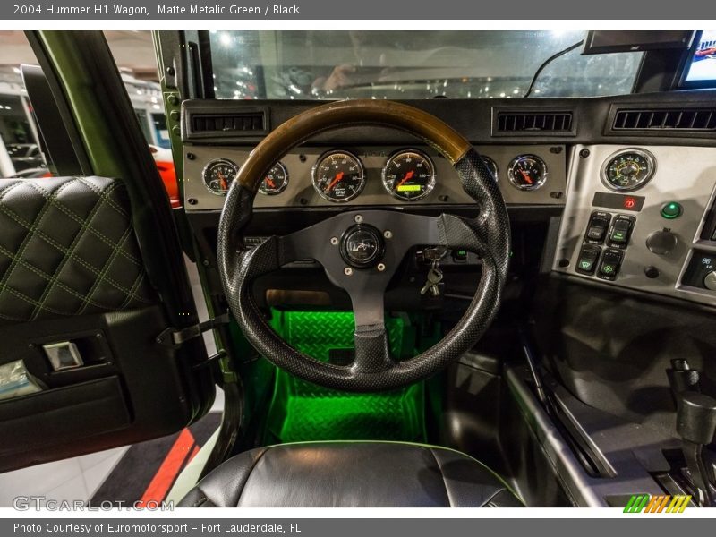 Matte Metalic Green / Black 2004 Hummer H1 Wagon