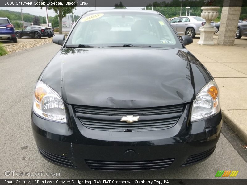 Black / Gray 2008 Chevrolet Cobalt LS Sedan