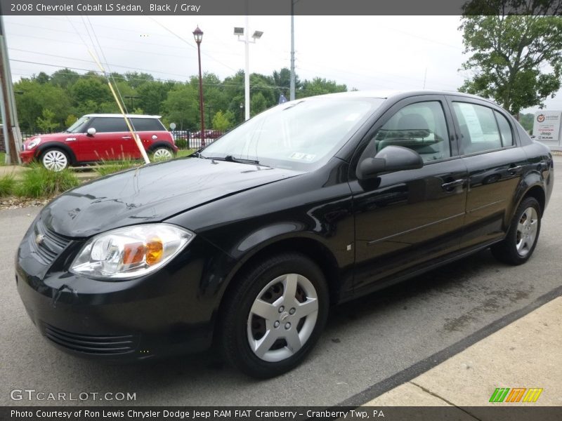 Black / Gray 2008 Chevrolet Cobalt LS Sedan