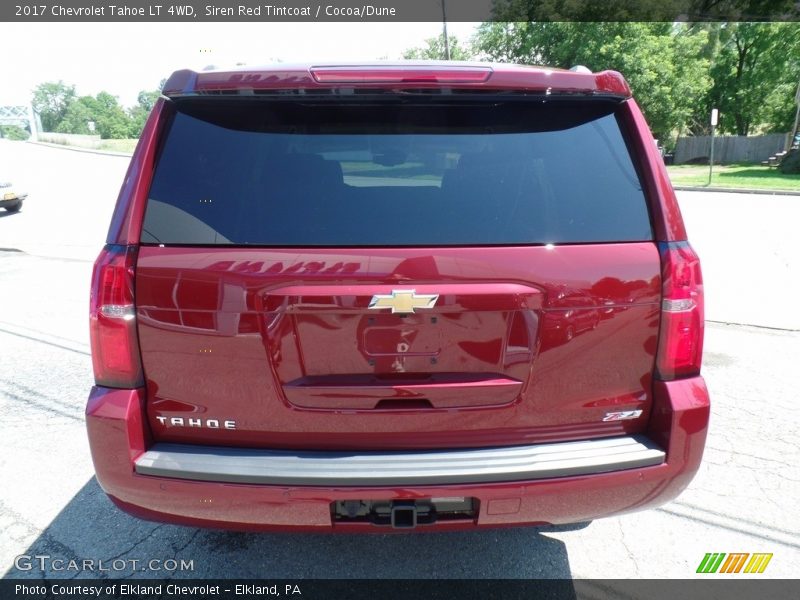 Siren Red Tintcoat / Cocoa/Dune 2017 Chevrolet Tahoe LT 4WD