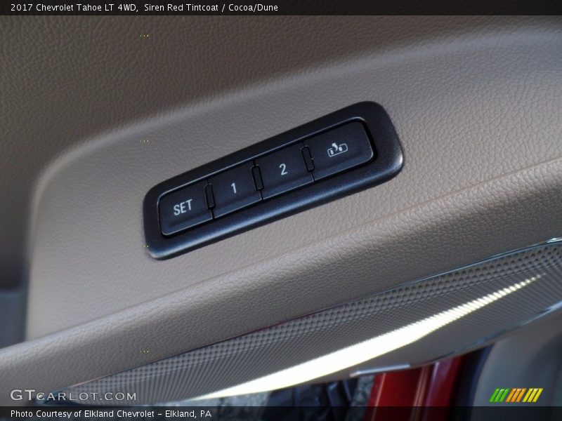 Siren Red Tintcoat / Cocoa/Dune 2017 Chevrolet Tahoe LT 4WD