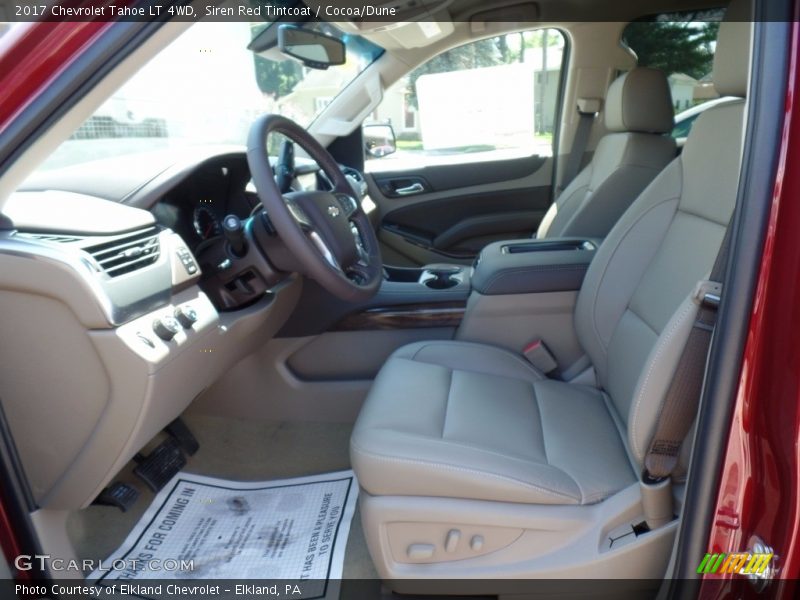 Siren Red Tintcoat / Cocoa/Dune 2017 Chevrolet Tahoe LT 4WD