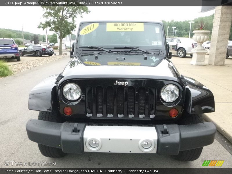 Black / Black/Dark Saddle 2011 Jeep Wrangler Unlimited Sahara 4x4