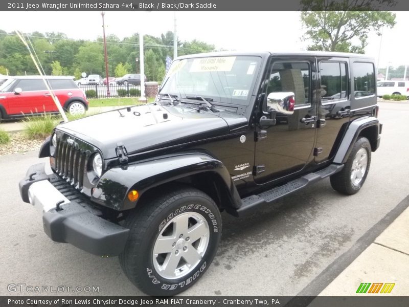 Black / Black/Dark Saddle 2011 Jeep Wrangler Unlimited Sahara 4x4