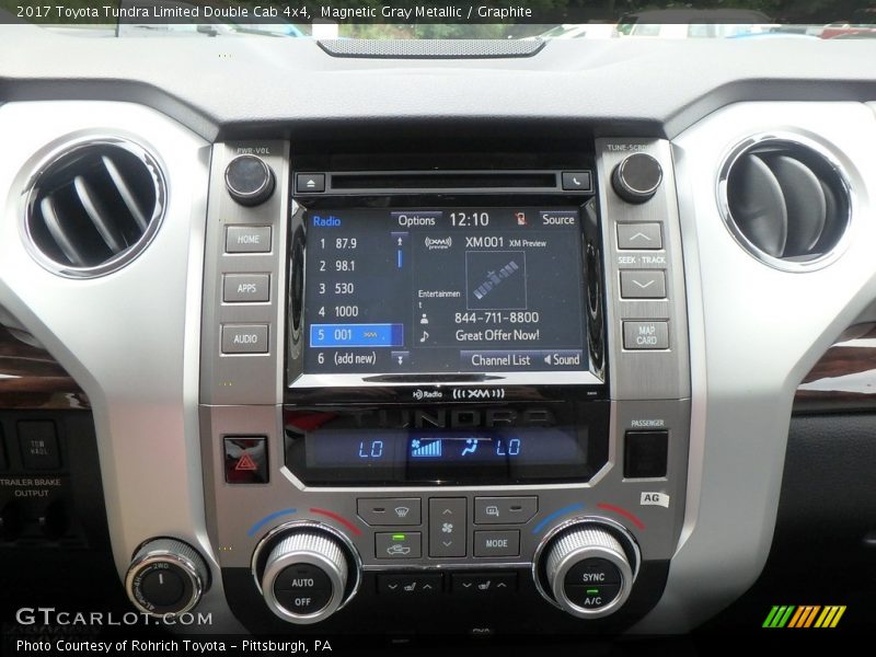 Controls of 2017 Tundra Limited Double Cab 4x4