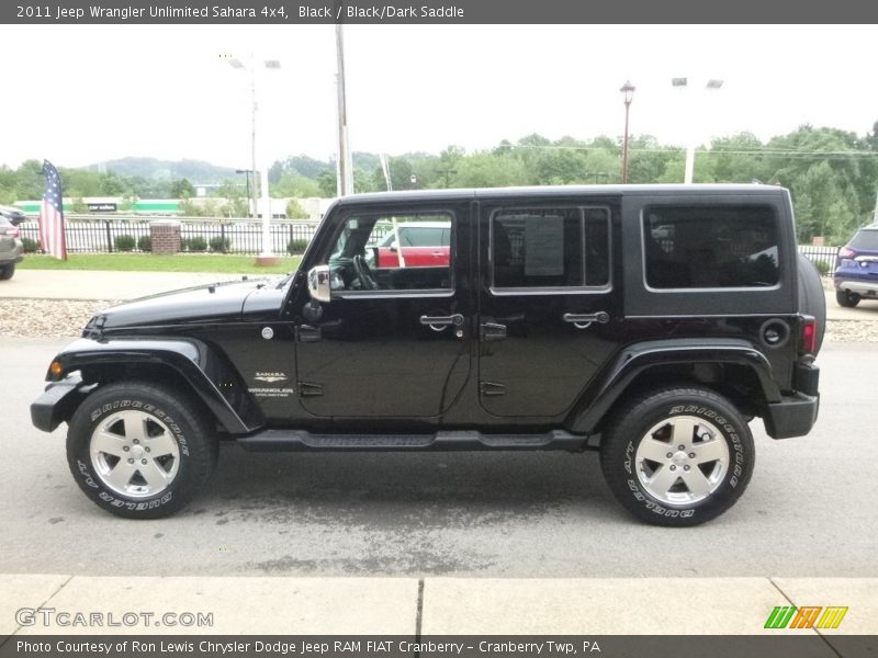 Black / Black/Dark Saddle 2011 Jeep Wrangler Unlimited Sahara 4x4