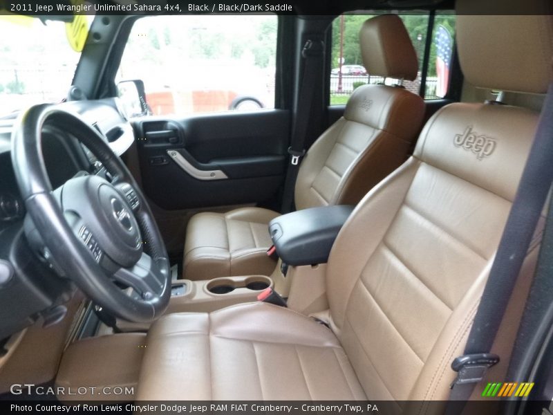 Black / Black/Dark Saddle 2011 Jeep Wrangler Unlimited Sahara 4x4