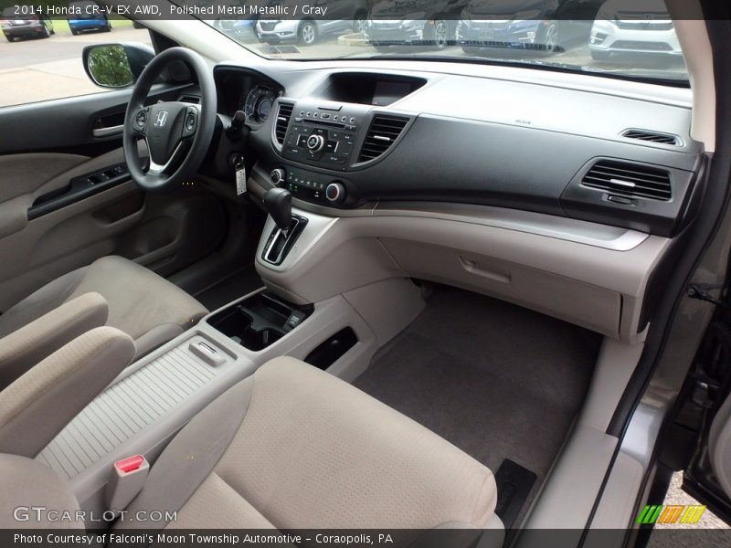 Polished Metal Metallic / Gray 2014 Honda CR-V EX AWD