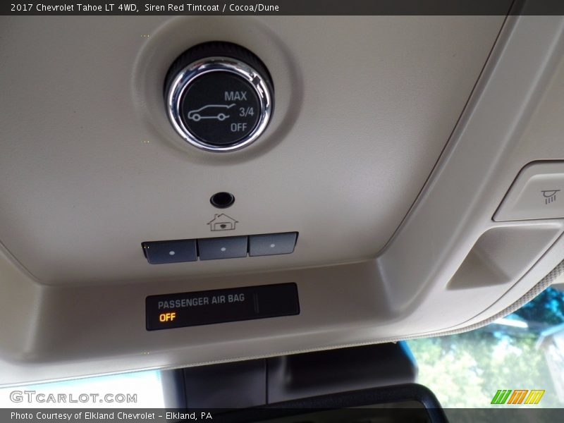 Siren Red Tintcoat / Cocoa/Dune 2017 Chevrolet Tahoe LT 4WD