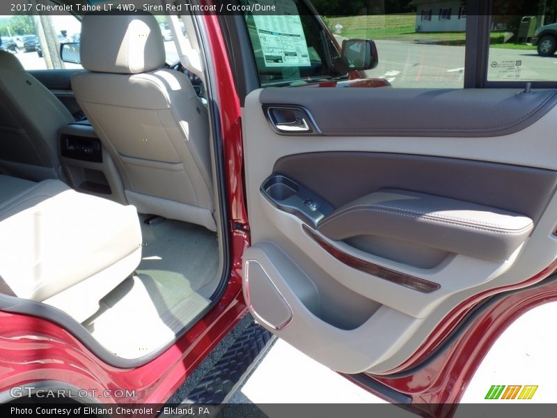 Siren Red Tintcoat / Cocoa/Dune 2017 Chevrolet Tahoe LT 4WD