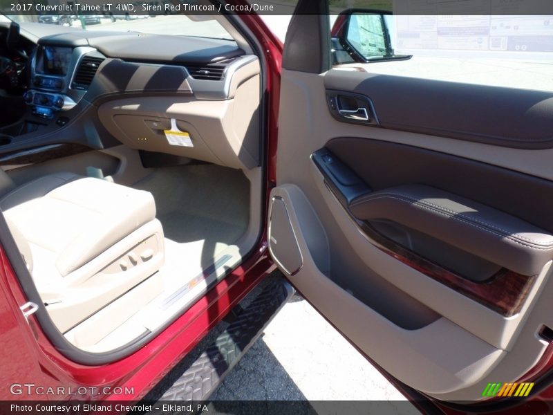 Siren Red Tintcoat / Cocoa/Dune 2017 Chevrolet Tahoe LT 4WD