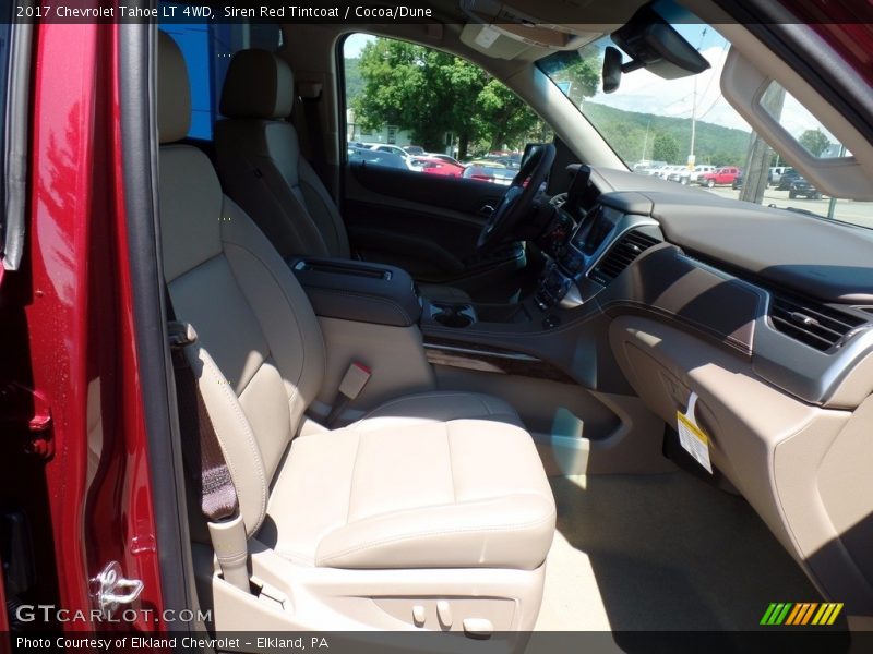 Siren Red Tintcoat / Cocoa/Dune 2017 Chevrolet Tahoe LT 4WD