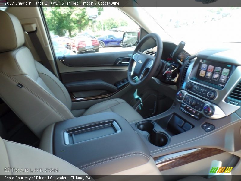 Siren Red Tintcoat / Cocoa/Dune 2017 Chevrolet Tahoe LT 4WD