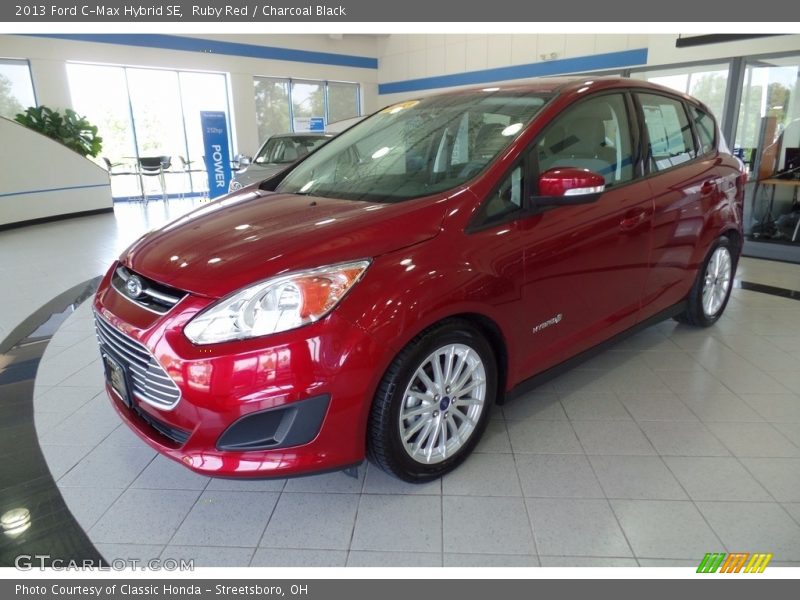 Ruby Red / Charcoal Black 2013 Ford C-Max Hybrid SE