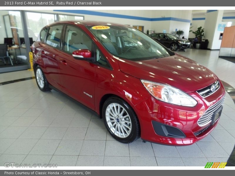 Ruby Red / Charcoal Black 2013 Ford C-Max Hybrid SE