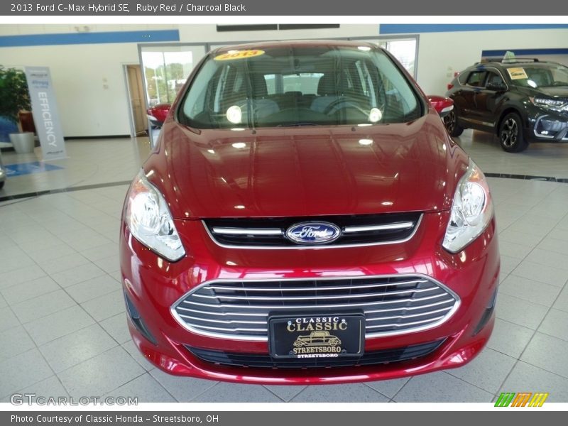 Ruby Red / Charcoal Black 2013 Ford C-Max Hybrid SE