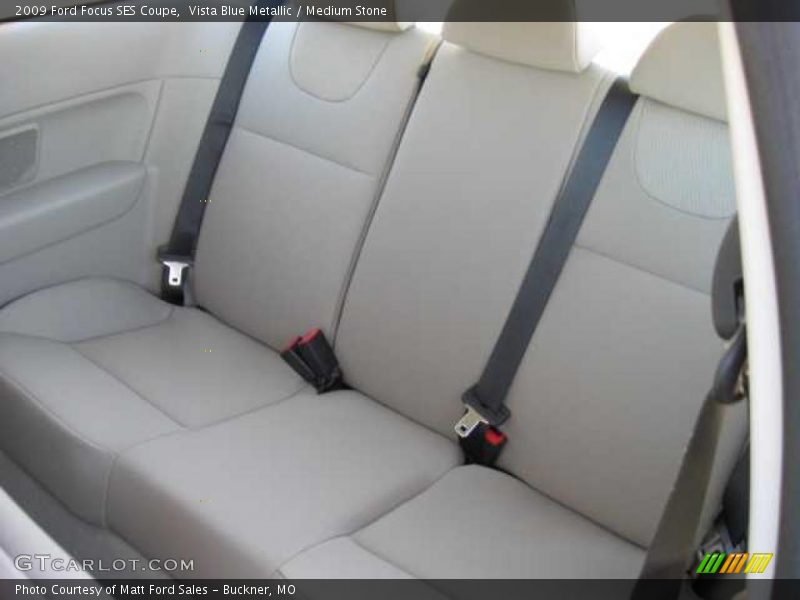 Vista Blue Metallic / Medium Stone 2009 Ford Focus SES Coupe