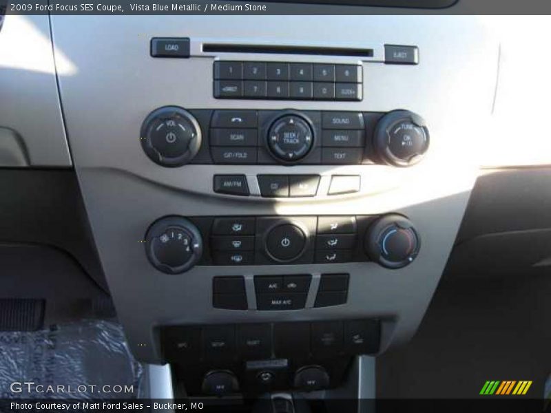 Vista Blue Metallic / Medium Stone 2009 Ford Focus SES Coupe