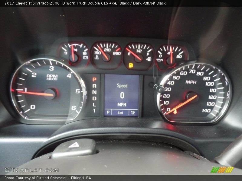 Black / Dark Ash/Jet Black 2017 Chevrolet Silverado 2500HD Work Truck Double Cab 4x4