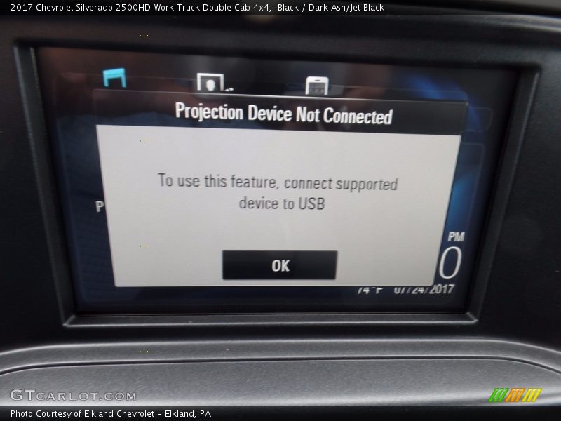 Black / Dark Ash/Jet Black 2017 Chevrolet Silverado 2500HD Work Truck Double Cab 4x4