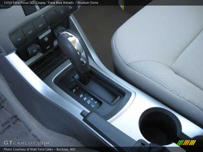 Vista Blue Metallic / Medium Stone 2009 Ford Focus SES Coupe