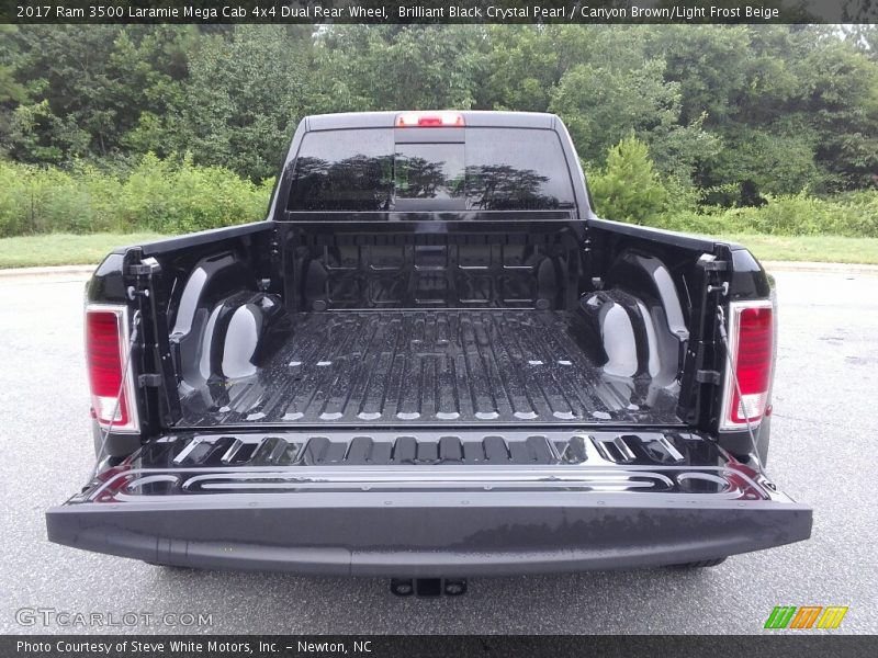 Brilliant Black Crystal Pearl / Canyon Brown/Light Frost Beige 2017 Ram 3500 Laramie Mega Cab 4x4 Dual Rear Wheel