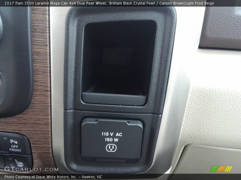 Brilliant Black Crystal Pearl / Canyon Brown/Light Frost Beige 2017 Ram 3500 Laramie Mega Cab 4x4 Dual Rear Wheel