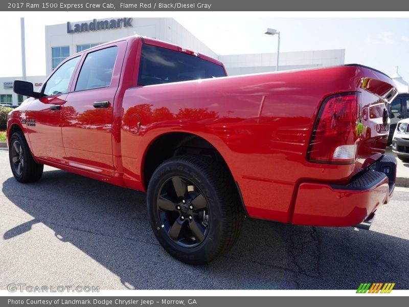 Flame Red / Black/Diesel Gray 2017 Ram 1500 Express Crew Cab
