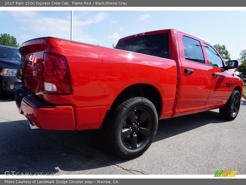 Flame Red / Black/Diesel Gray 2017 Ram 1500 Express Crew Cab