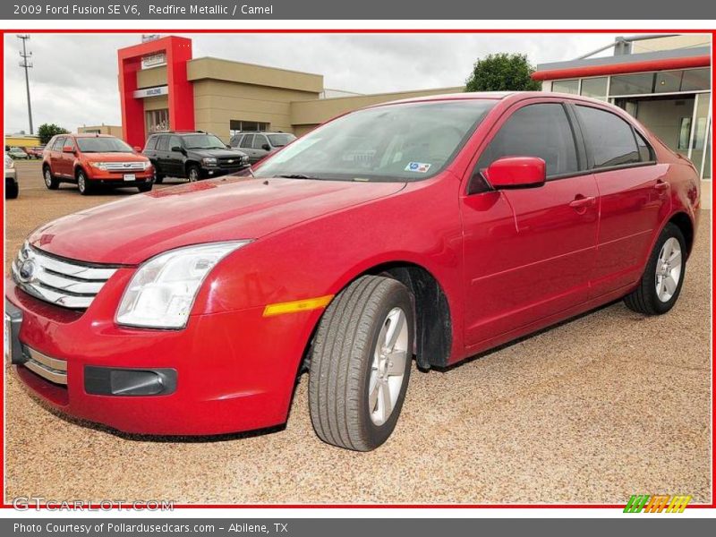 Redfire Metallic / Camel 2009 Ford Fusion SE V6