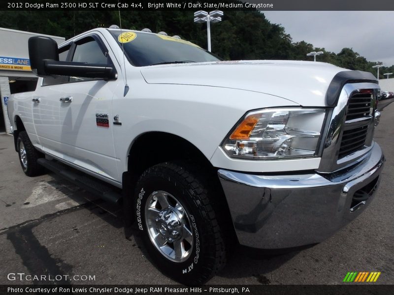 Bright White / Dark Slate/Medium Graystone 2012 Dodge Ram 2500 HD SLT Crew Cab 4x4