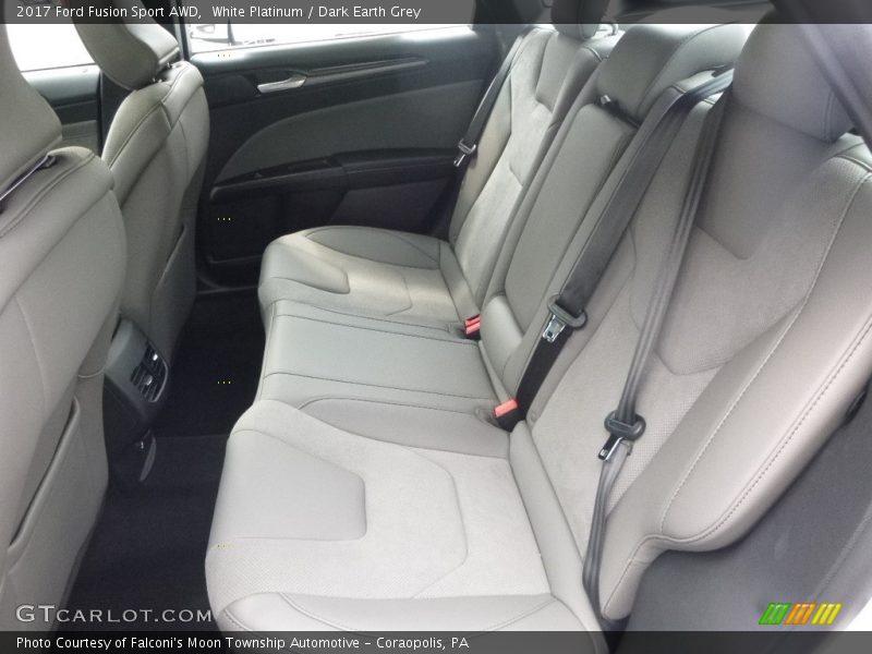 Rear Seat of 2017 Fusion Sport AWD