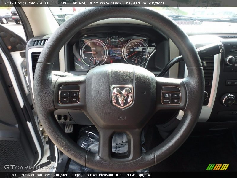 Bright White / Dark Slate/Medium Graystone 2012 Dodge Ram 2500 HD SLT Crew Cab 4x4