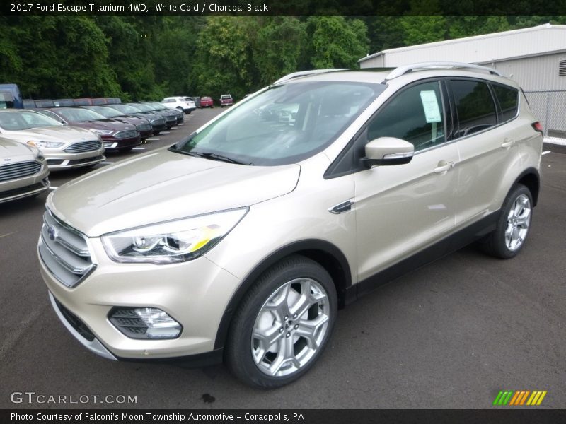 White Gold / Charcoal Black 2017 Ford Escape Titanium 4WD