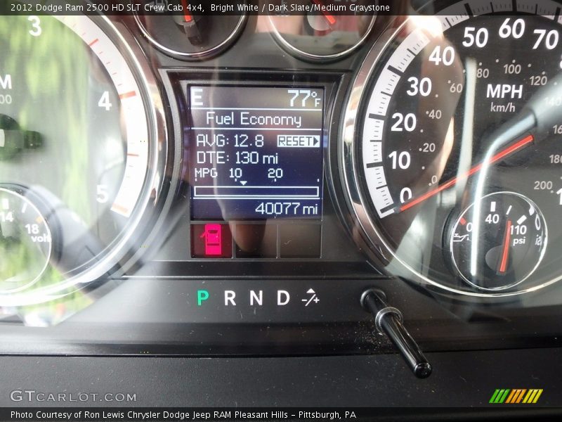 Bright White / Dark Slate/Medium Graystone 2012 Dodge Ram 2500 HD SLT Crew Cab 4x4