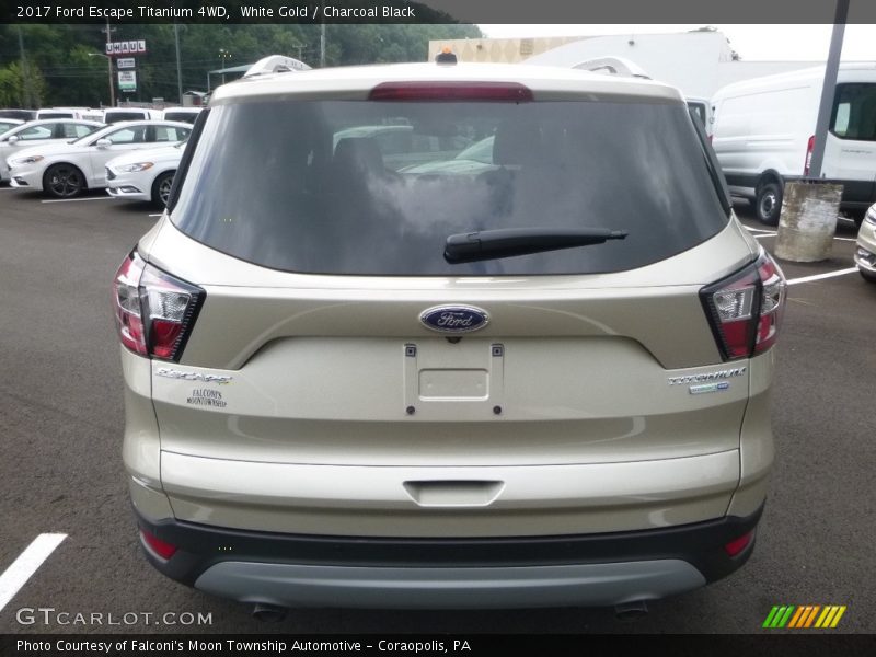 White Gold / Charcoal Black 2017 Ford Escape Titanium 4WD