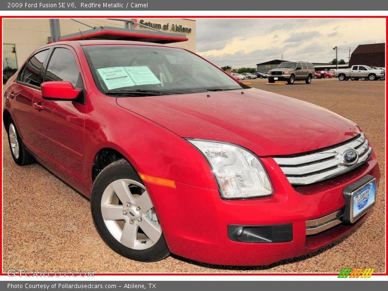 Redfire Metallic / Camel 2009 Ford Fusion SE V6
