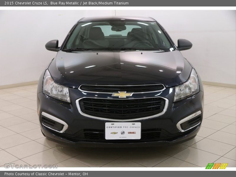 Blue Ray Metallic / Jet Black/Medium Titanium 2015 Chevrolet Cruze LS