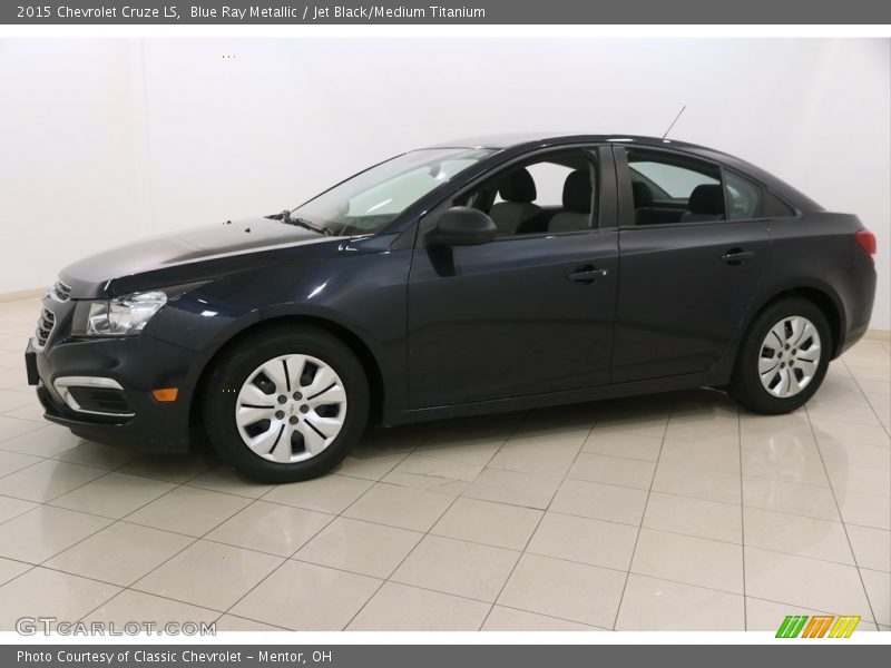 Blue Ray Metallic / Jet Black/Medium Titanium 2015 Chevrolet Cruze LS