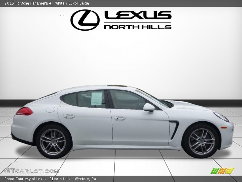 White / Luxor Beige 2015 Porsche Panamera 4