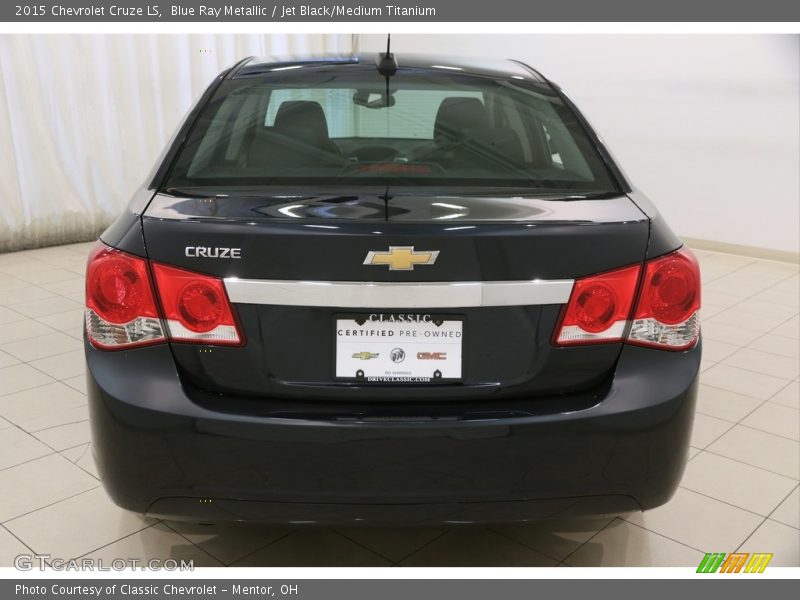 Blue Ray Metallic / Jet Black/Medium Titanium 2015 Chevrolet Cruze LS